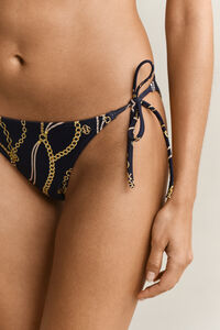 Printed Side Tie Bikini Bottoms