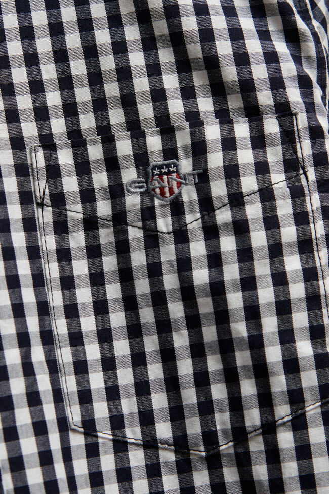 Teen Boys Gingham Poplin Shirt