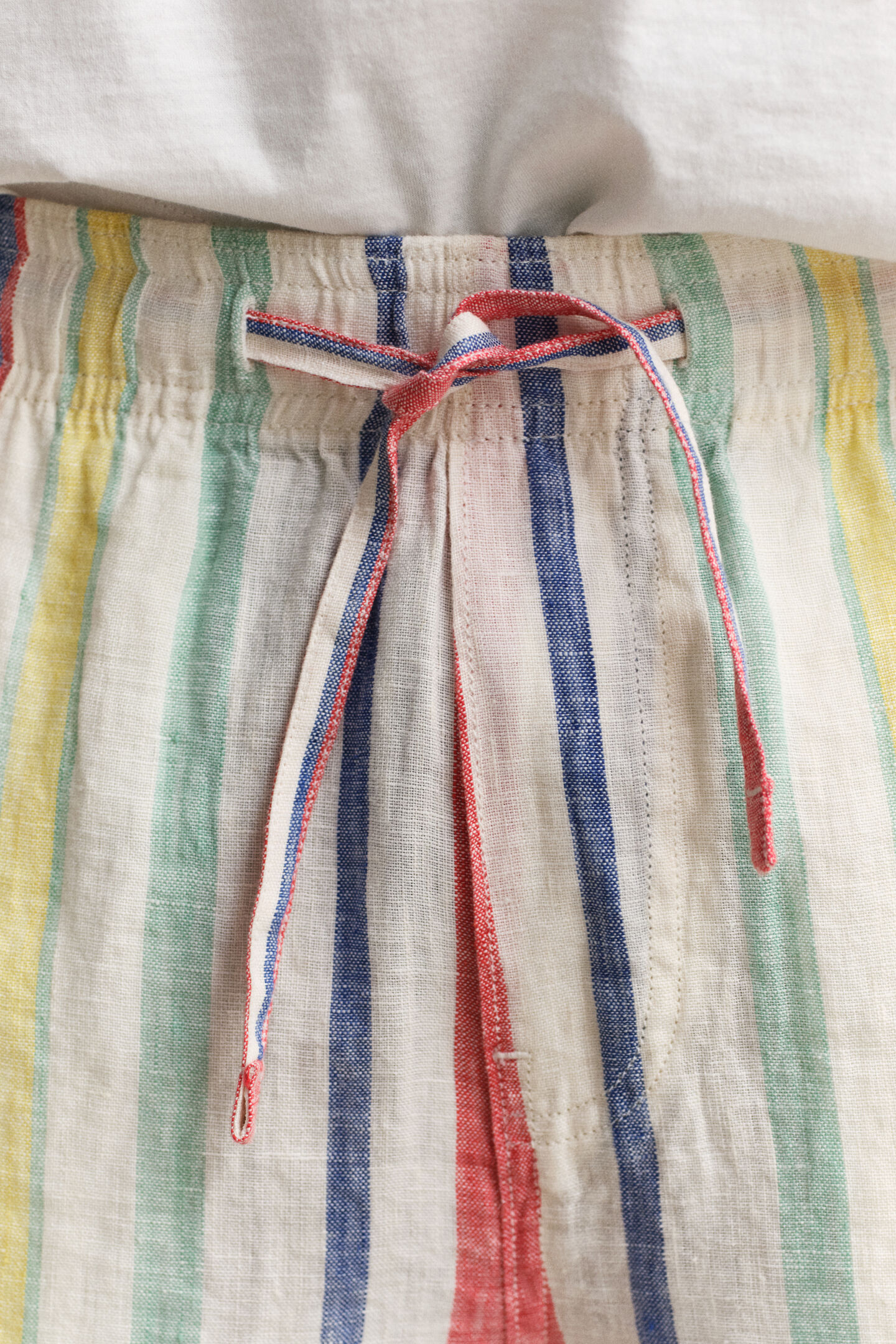 Striped Linen Shorts