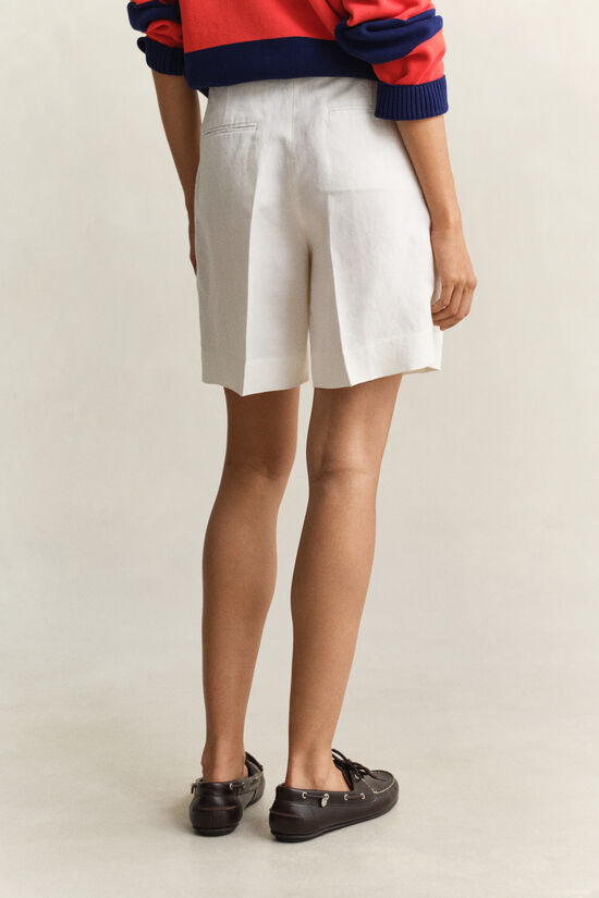 Tailored Linen Blend Shorts