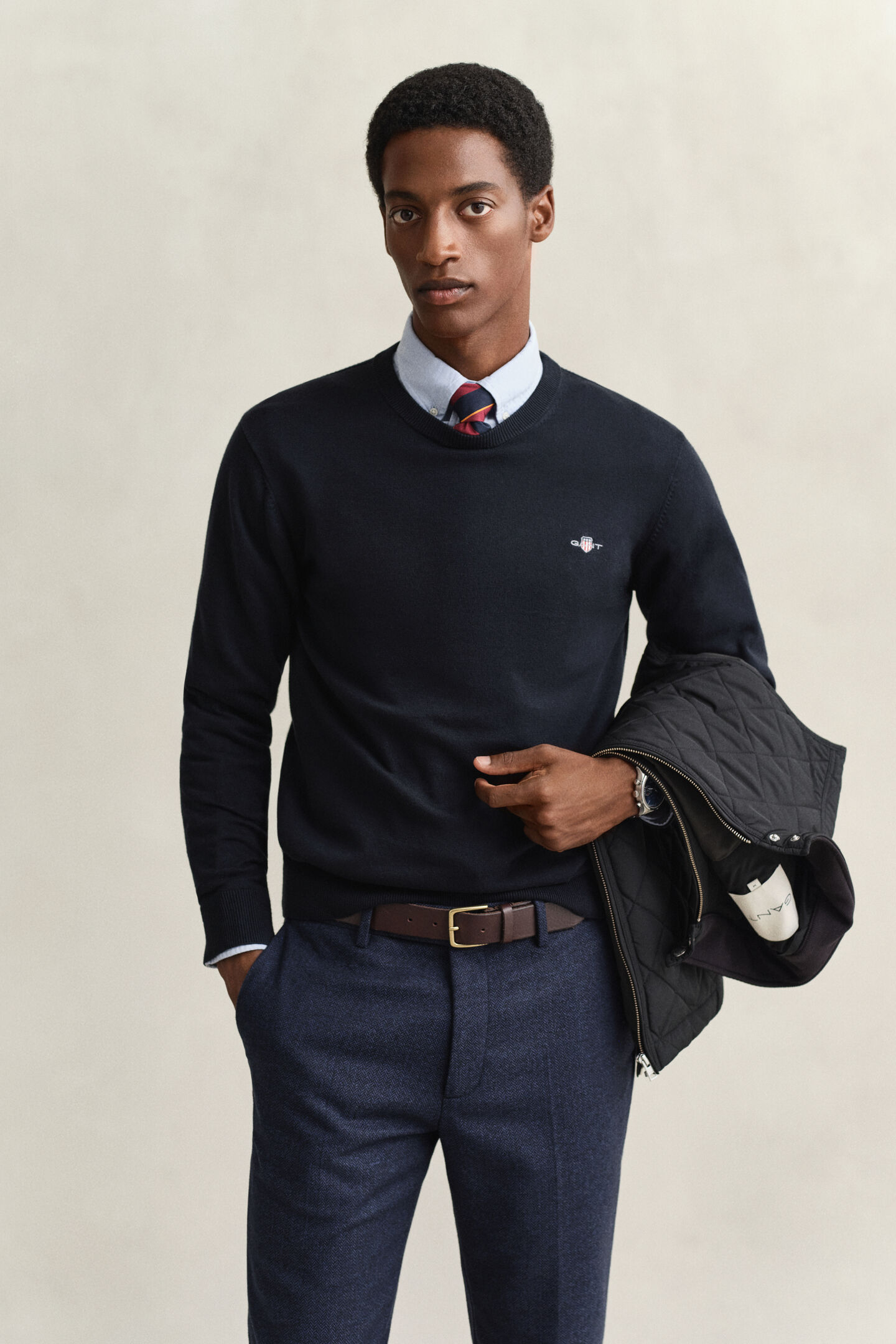 Cotton Crew Neck Sweater