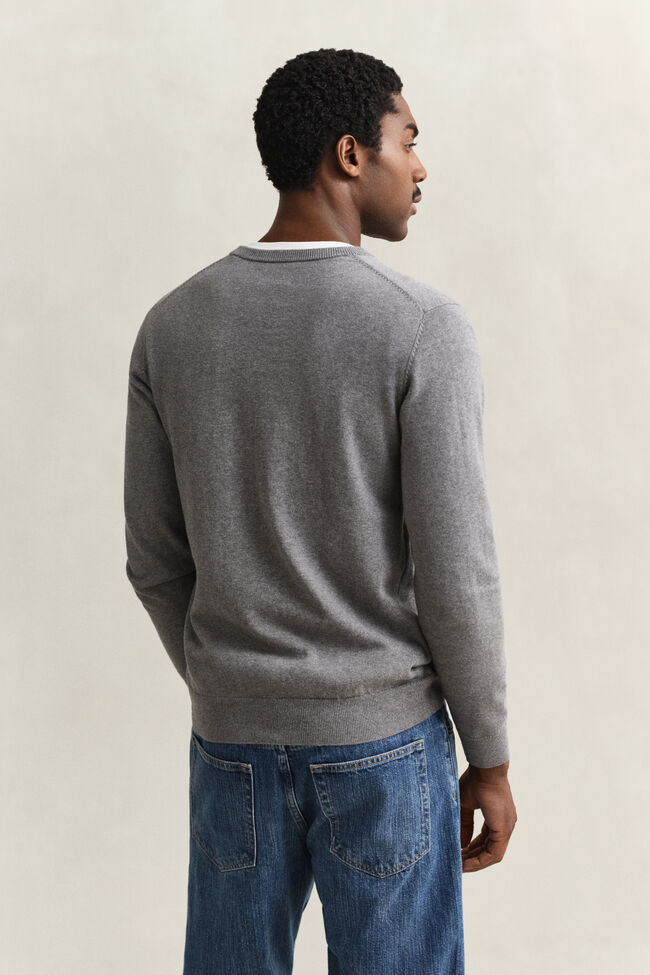 Classic Cotton V-Neck Sweater