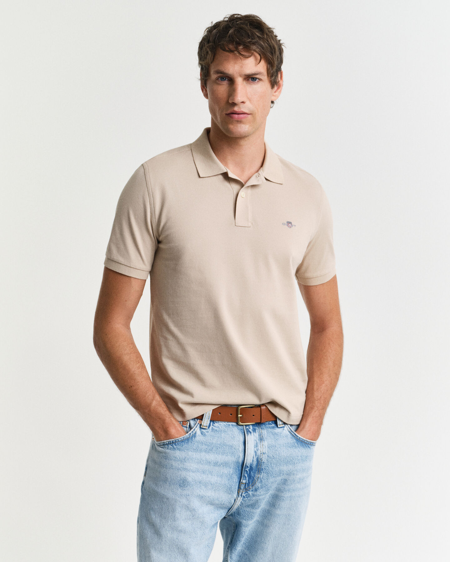 Regular Fit Shield Piqué Polo Shirt