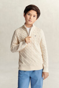Teen Boys Shield Half Zip Sweater