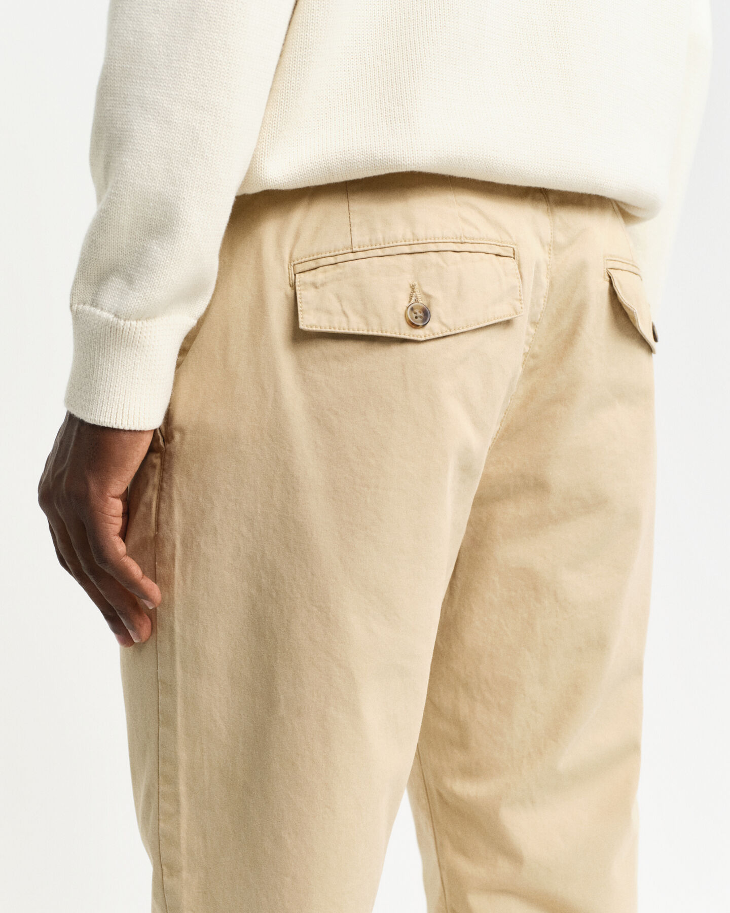 Regular Fit Tapered Canvas Chinos