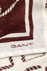 Monogram Print Beach Towel