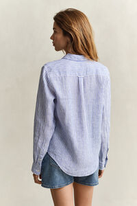 Regular Fit Striped Linen Shirt