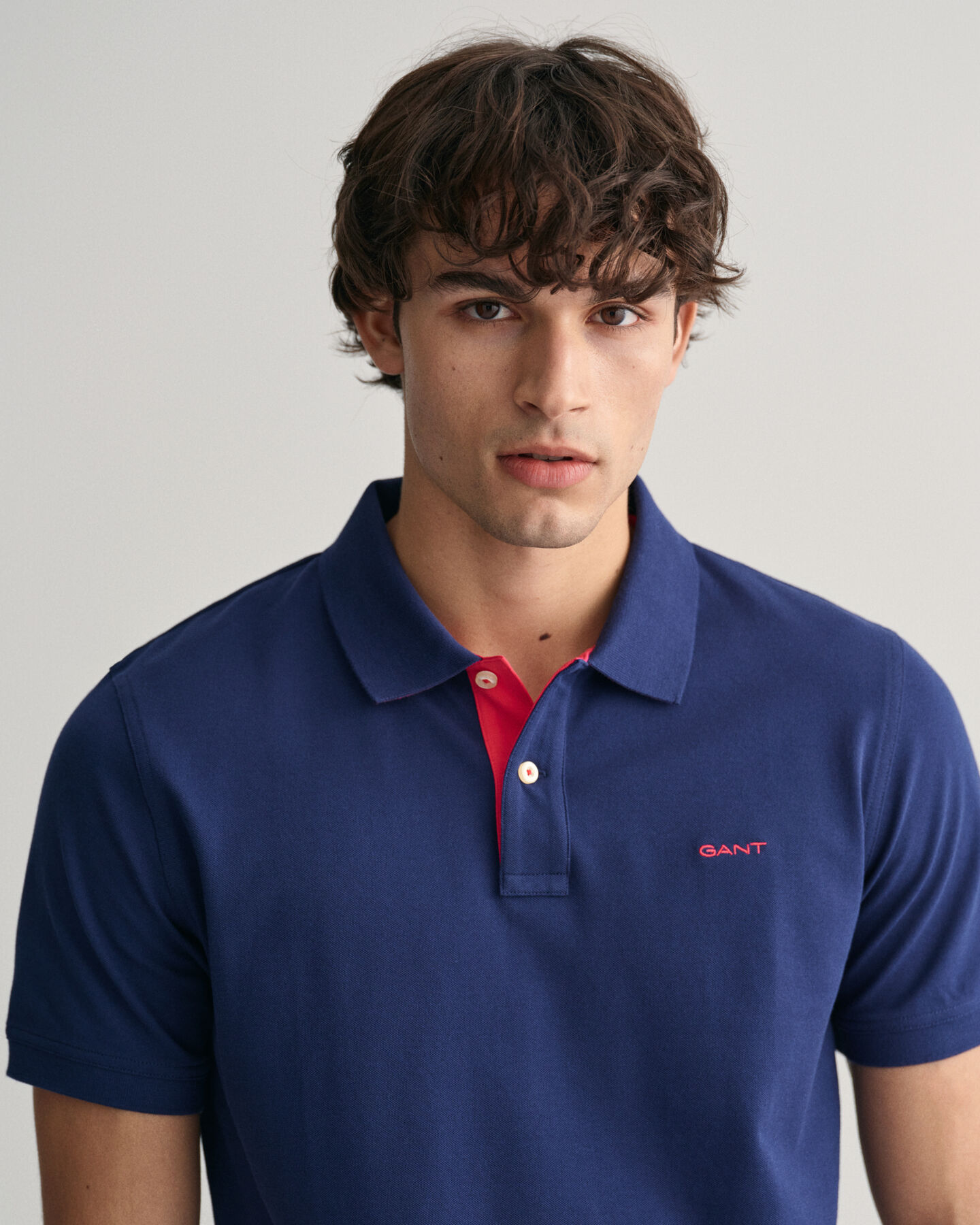 Contrast Piqué Polo Shirt