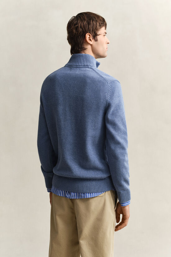 Casual Cotton Half-Zip Sweater