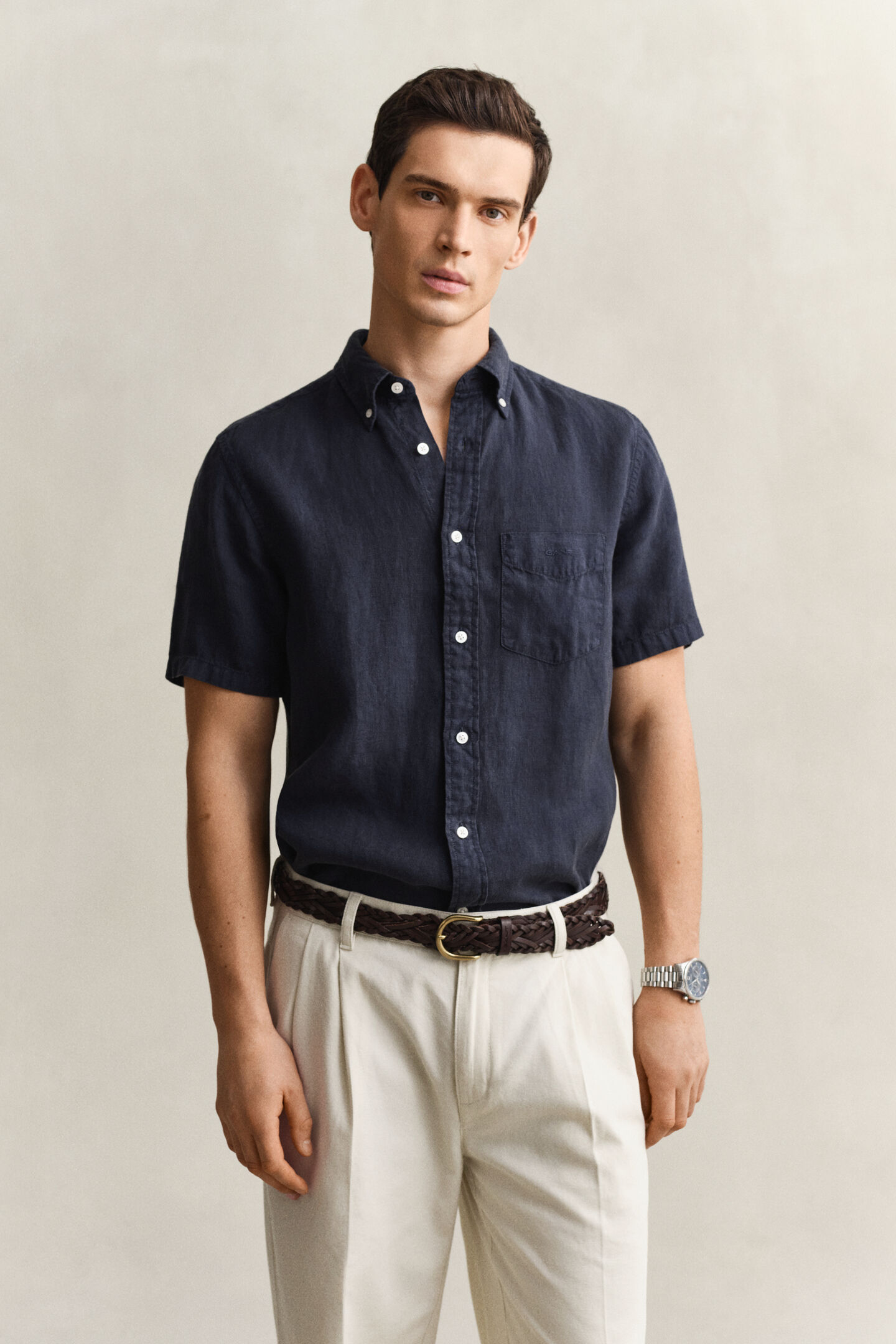 Short Sleeve Linen Shirt