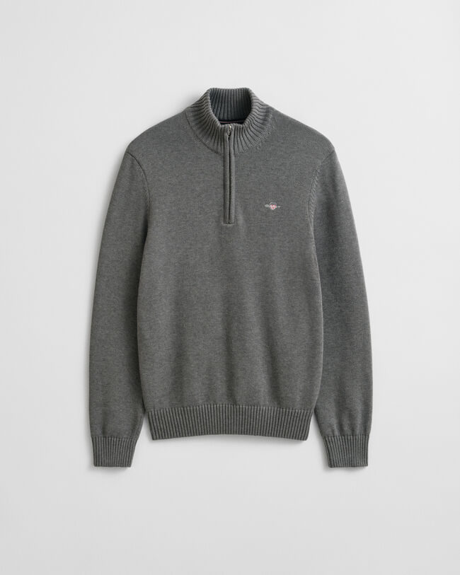 Casual Cotton Half-Zip Sweater