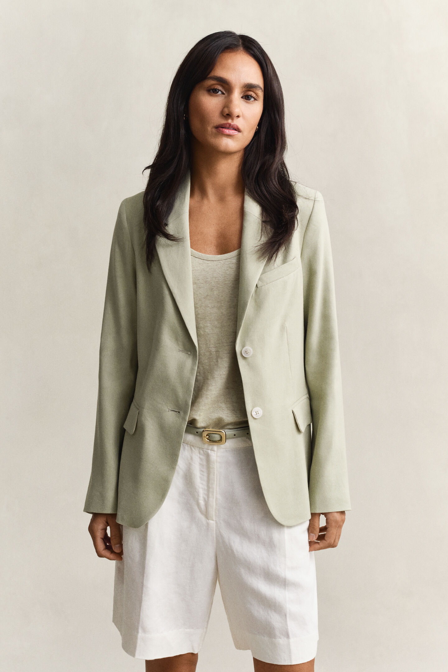 Linen Stretch Blazer