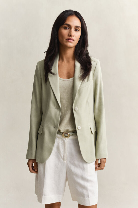 Linen Stretch Blazer