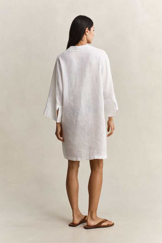 Popover Linen Dress