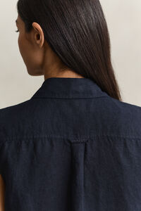 Sleeveless Linen Shirt