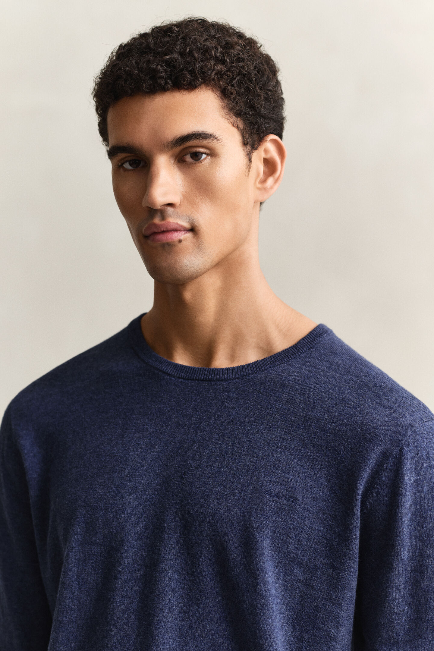 Slub Cotton Blend Sweater