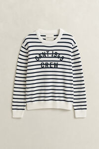 Breton Striped Graphic Sweater