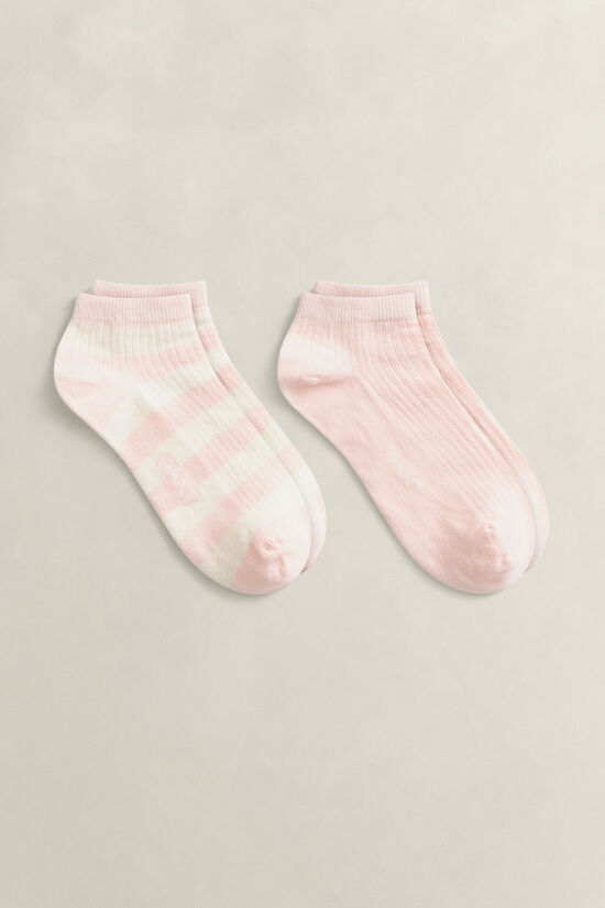 2-Pack Striped & Solid Ankle Socks