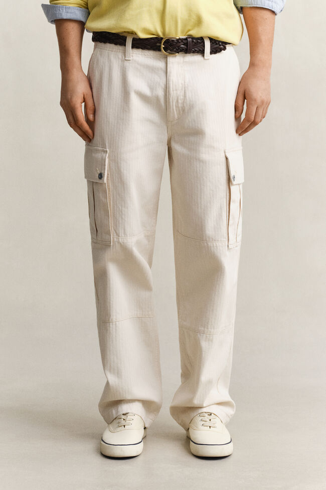 Herringbone Cargo Pants