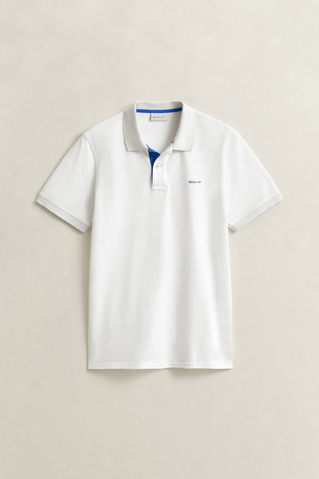 Contrast Piqu&eacute; Polo Shirt