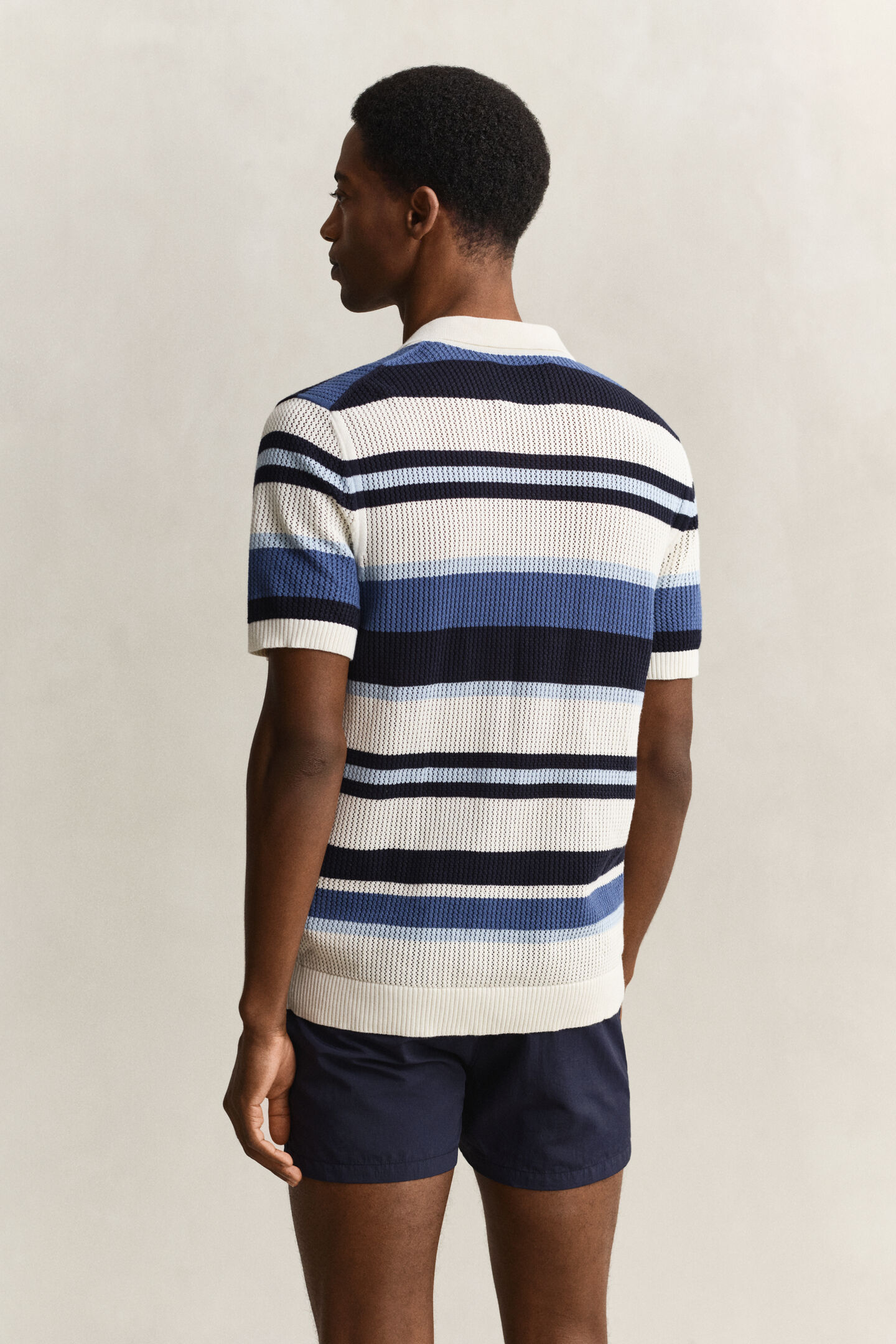 Striped Polo Sweater