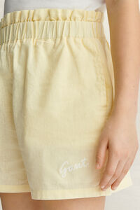 Teen Girls Paperbag Waist Shorts