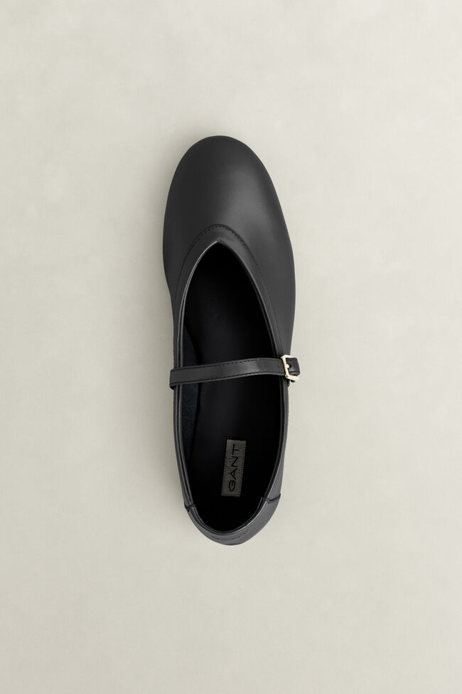 Chadii Leather Ballet Flats