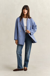 Handstitched Detail Pea Coat