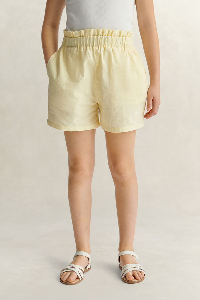Teen Girls Paperbag Waist Shorts