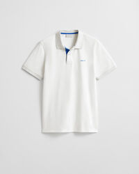 Contrast Piqué Polo Shirt