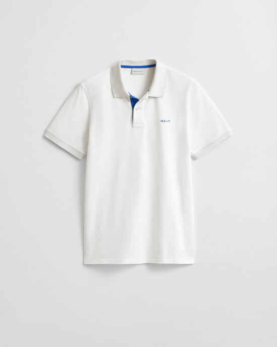 Contrast Piqué Polo Shirt
