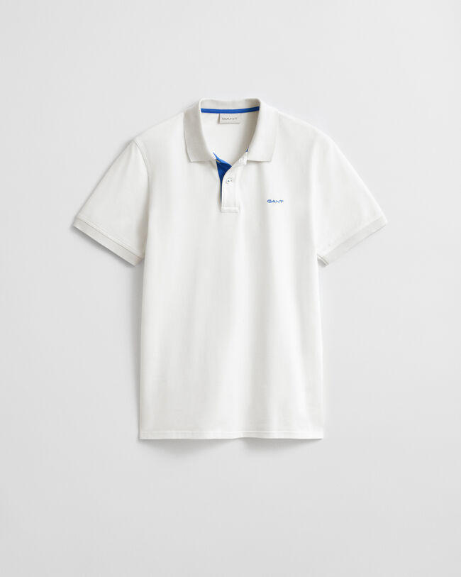 Contrast Piqué Polo Shirt