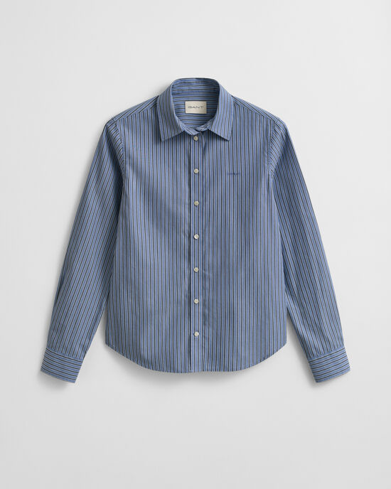 Regular Fit Striped Poplin Shirt