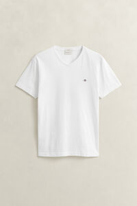 Slim Fit Shield V-Neck T-Shirt