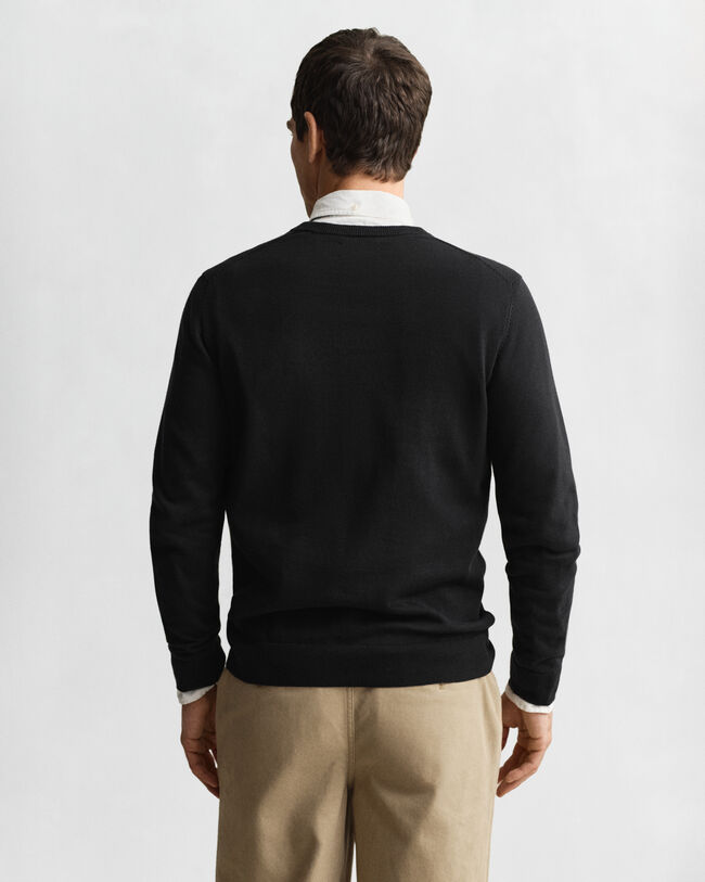 Classic Cotton V-Neck Sweater
