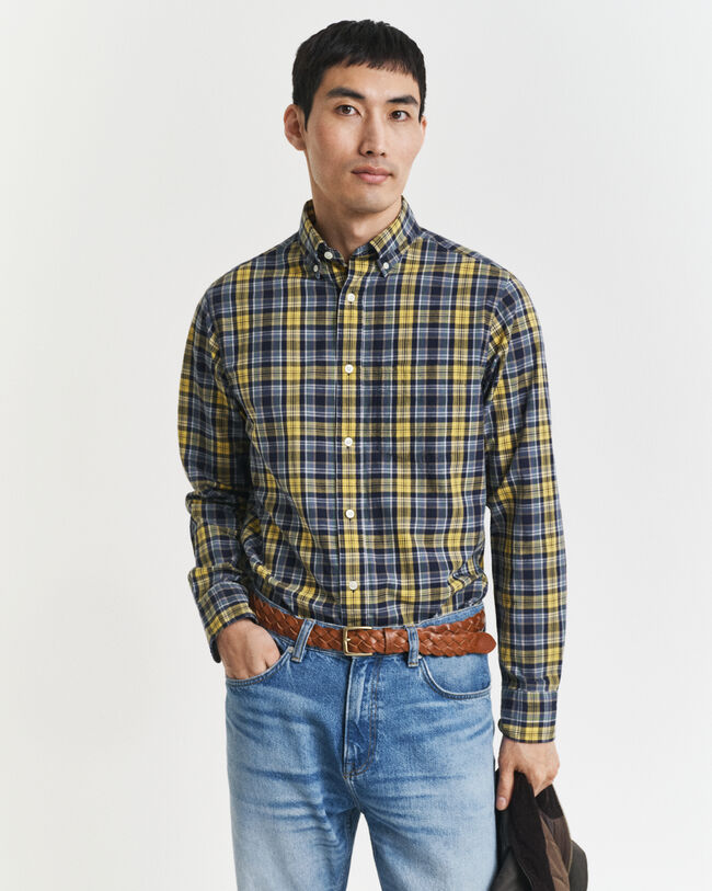 Regular Fit Checked Archive Poplin Shirt