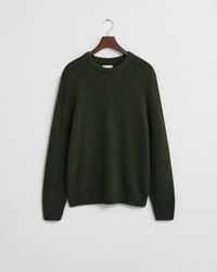 Wool Blend Nepps Crew Neck Sweater