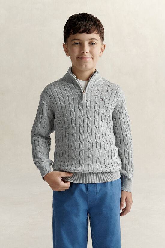 Teen Boys Shield Half Zip Sweater