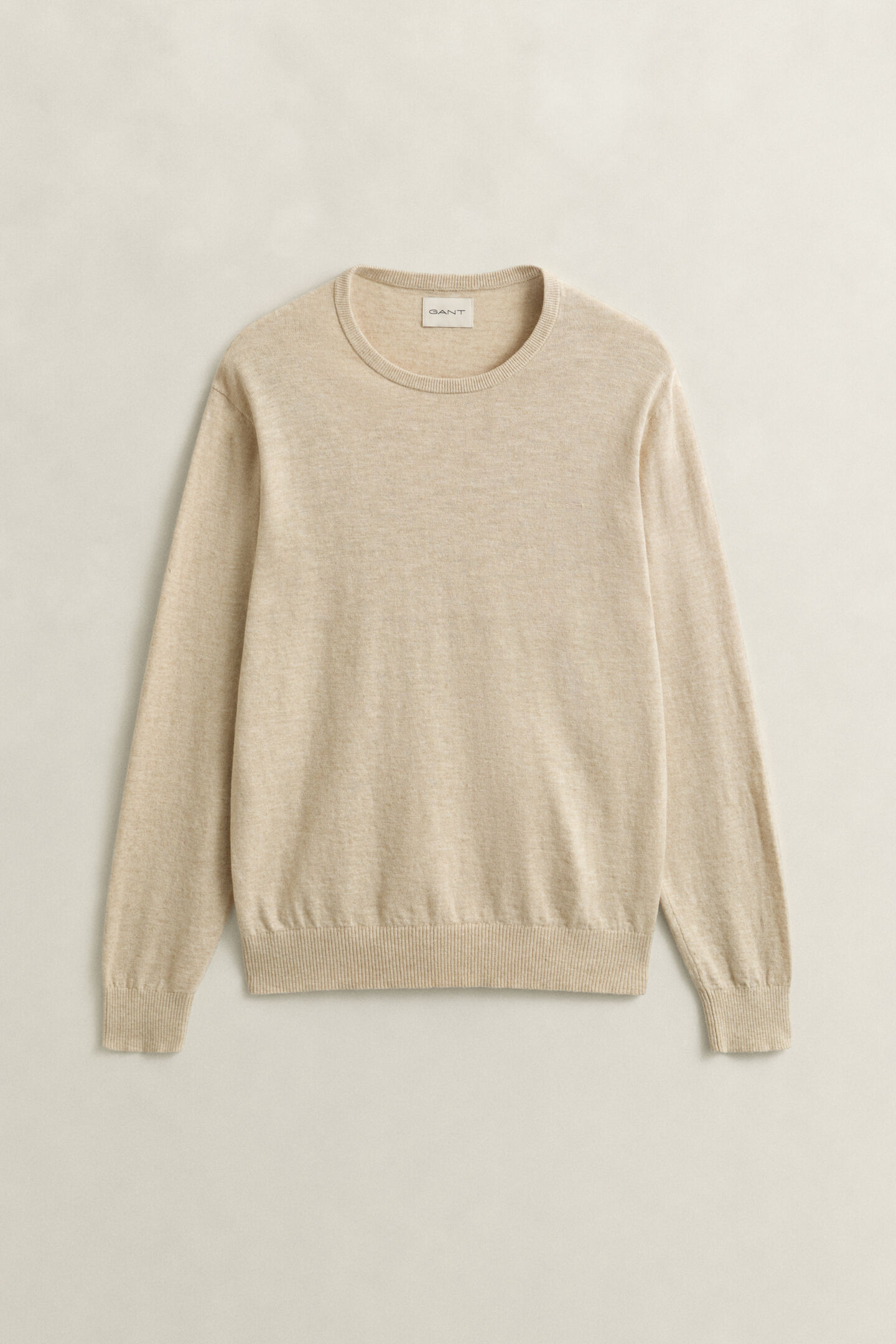 Slub Cotton Blend Sweater