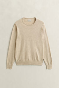 Slub Cotton Blend Sweater