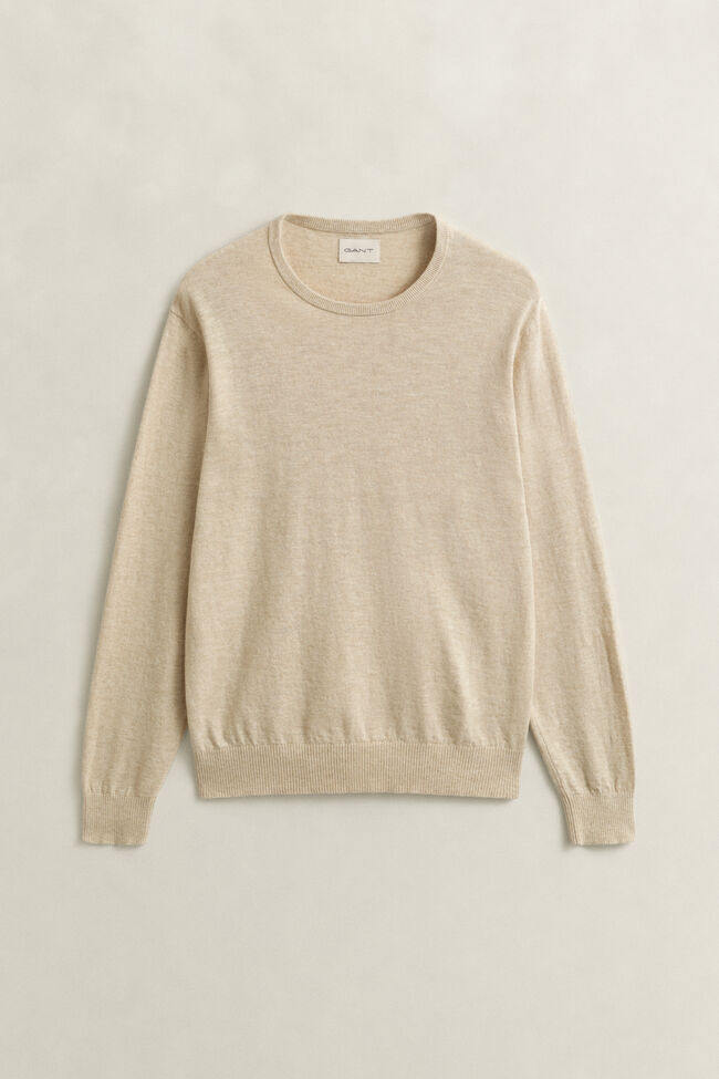Slub Cotton Blend Sweater