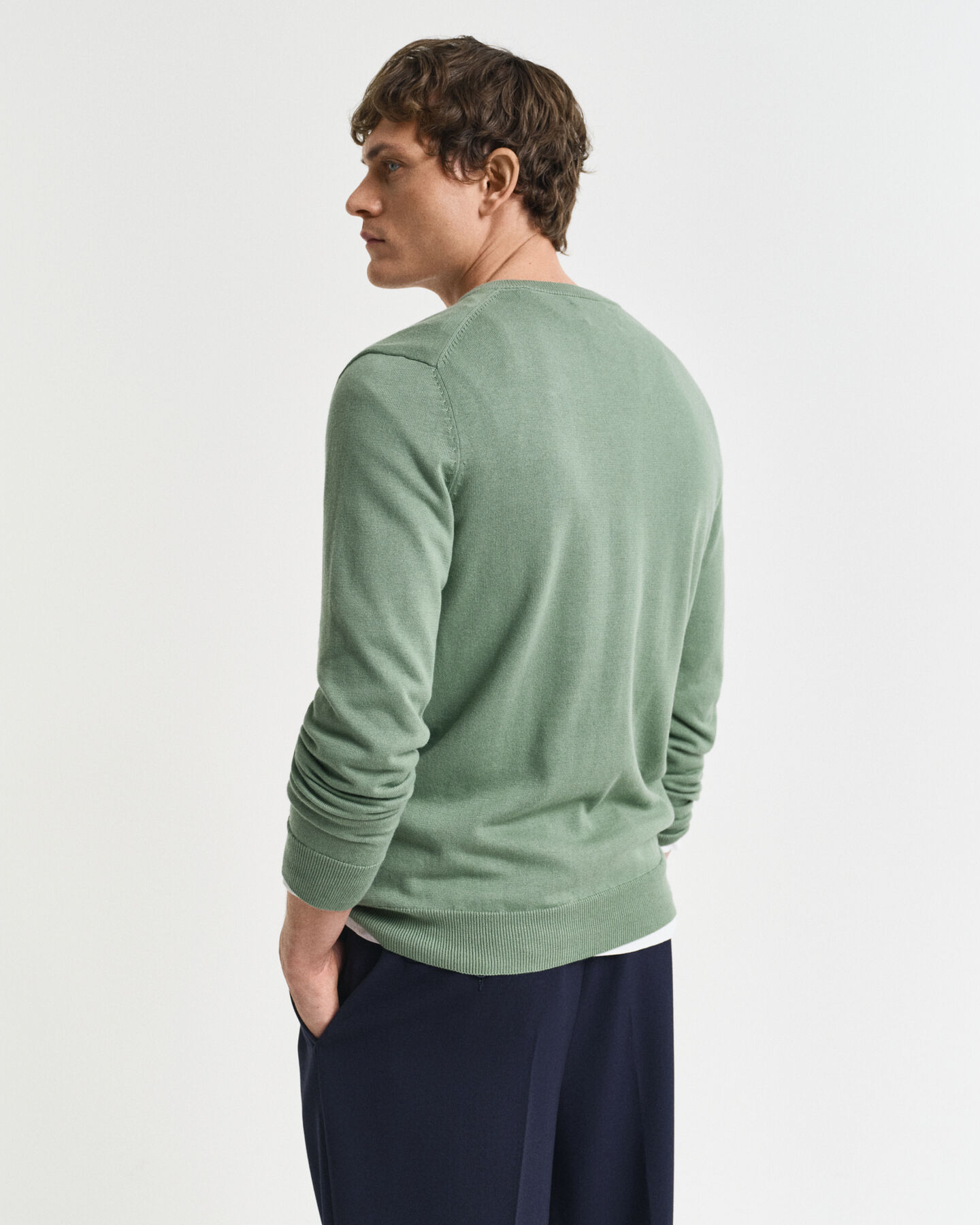 Classic Cotton V-Neck Sweater