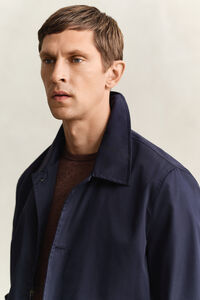 Cotton Blend Car Coat