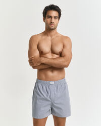 2-Pack Stripe & Solid Boxer Shorts
