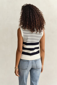 Striped Knit Vest