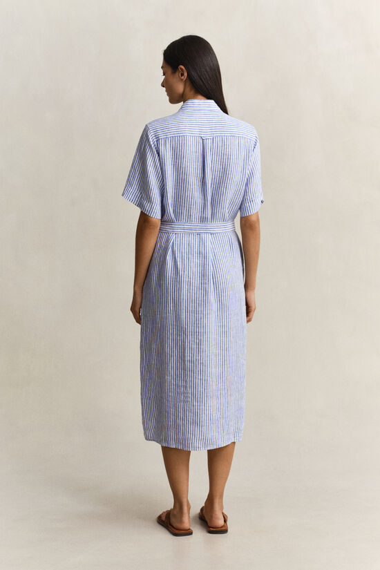 Striped Linen Shirt Dress