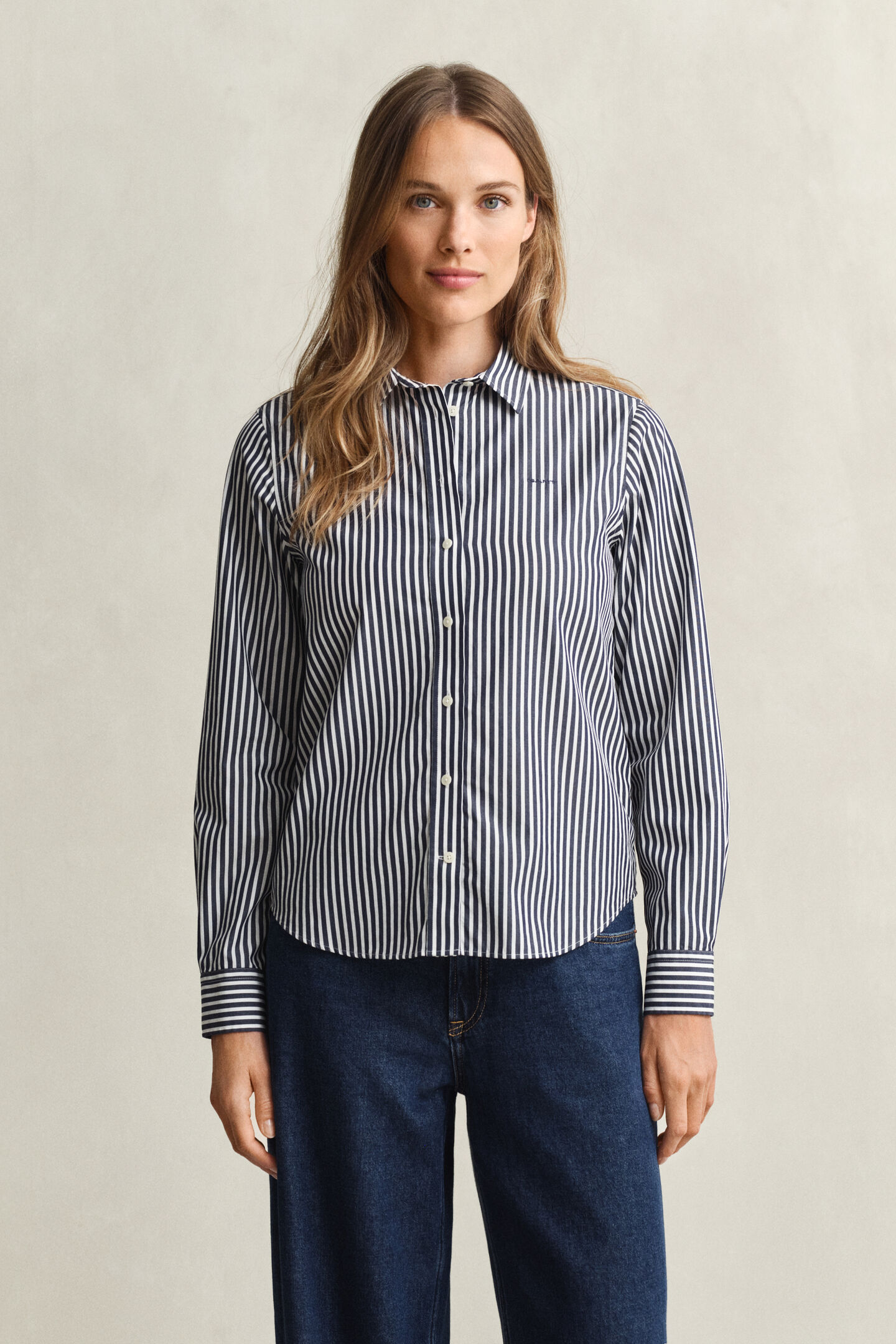Regular Fit Classic Striped Poplin Shirt
