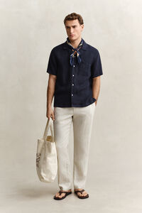 Short Sleeve Linen Shirt