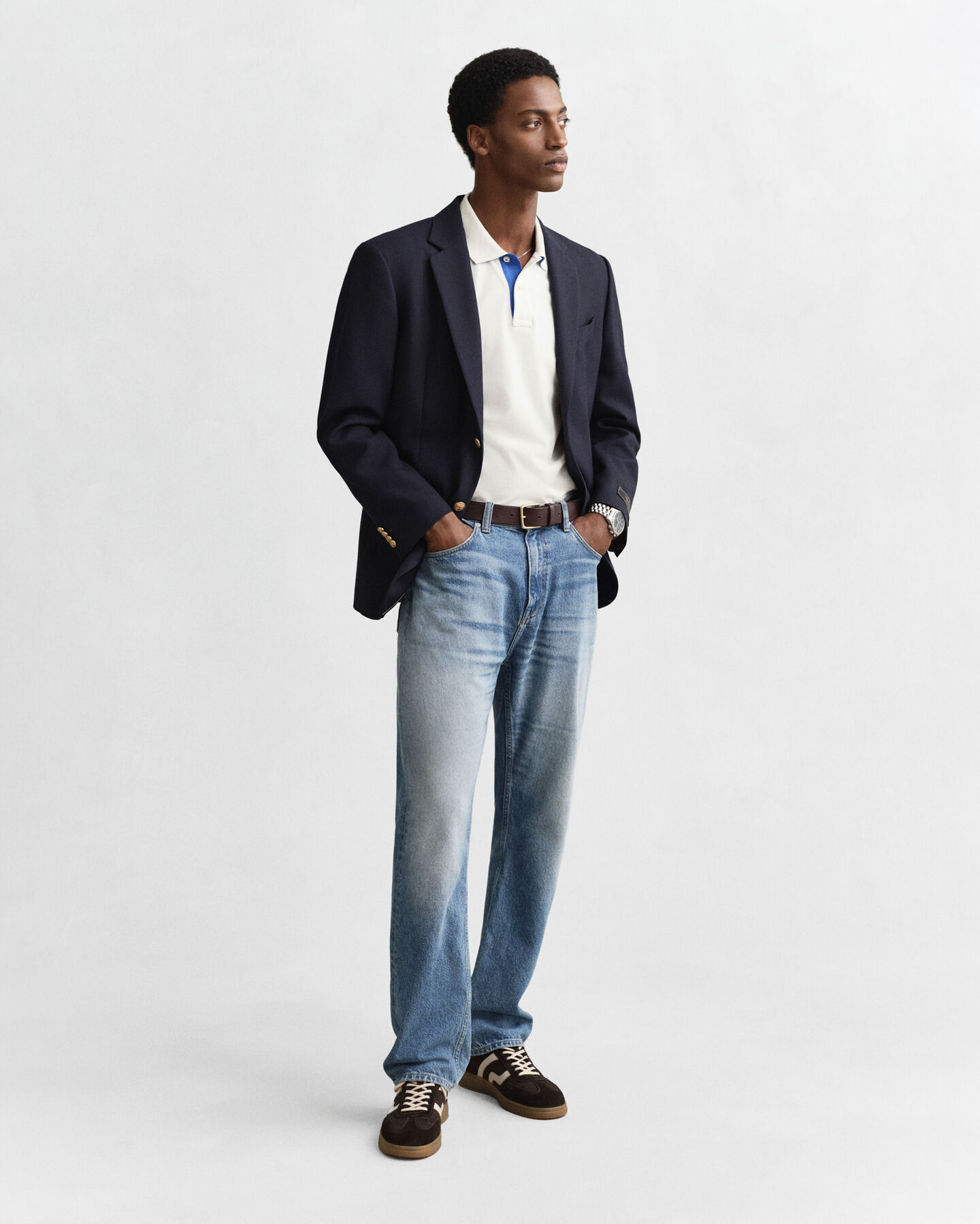 Contrast Piqué Polo Shirt