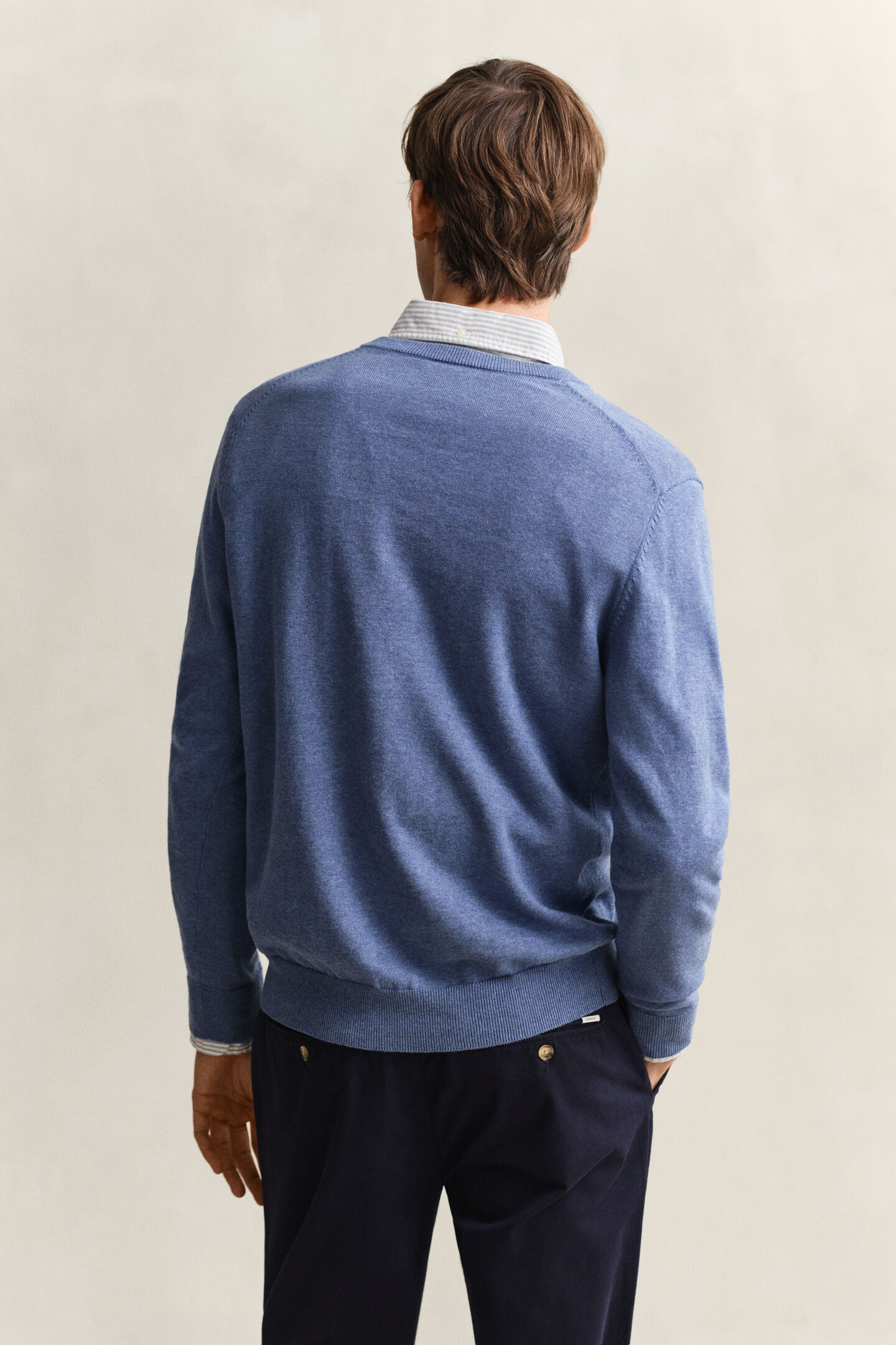 Classic Cotton V-Neck Sweater